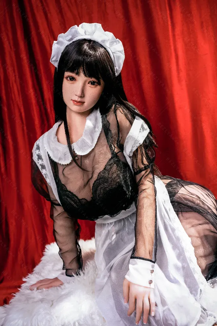 155cm (5ft1) G-Cup Realistic Silicone Head + TPE Body Hybrid Sex Doll Diedou, Head Diedou